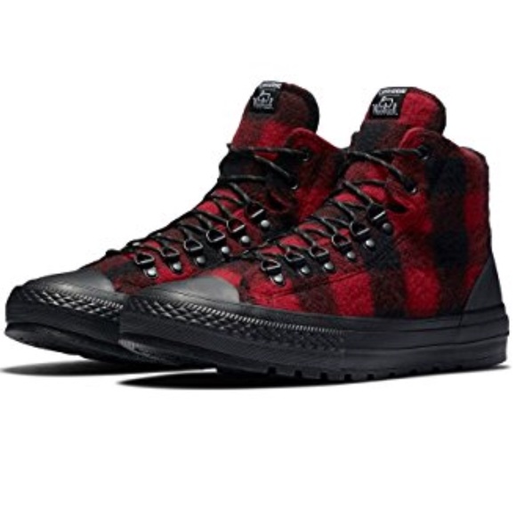 Converse woolrich ctas street hiker hi black shoes - Picture 2 of 4